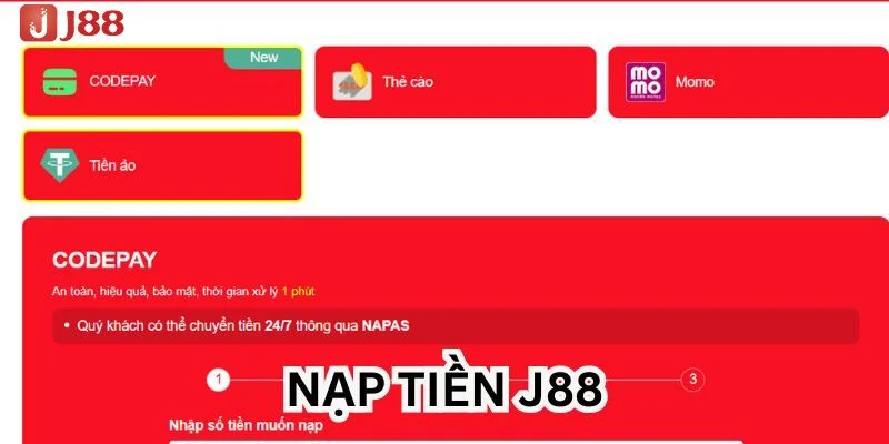 Người chơi có thể nạp tiền tại sàn cược theo nhiều phương thức.